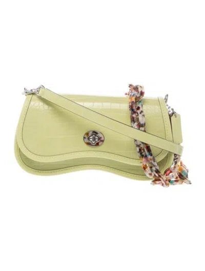 Pre-owned Coachtopia Leather Shoulder Bag In Green
