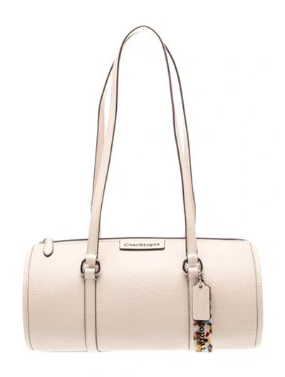 Pre-owned Coachtopia Leather Shoulder Bag In Neutral