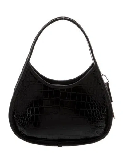Pre-owned Coachtopia Leather Top Handle Bag In Black