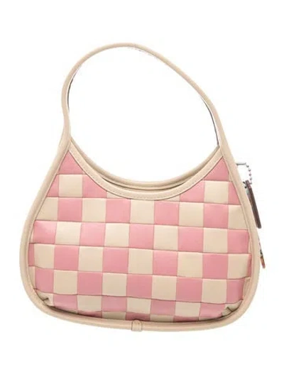 Pre-owned Coachtopia Leather Top Handle Bag In Neutrals