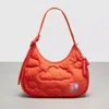 Coach Topia Loop Ergo Bag With Cloud Quilting In Sun Orange