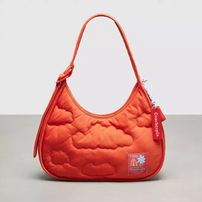 Coach Topia Loop Ergo Bag With Cloud Quilting In Sun Orange