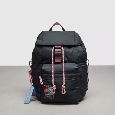 Coach Topia Loop Mini Backpack In Black