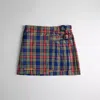 Coach Topia Loop Mini Skirt With Plaid Pattern In Plaid