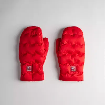 Coach Topia Loop Mittens In Rosebud Red