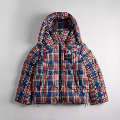 Coach Topia Loop Puffer Jacket With Plaid Quilting