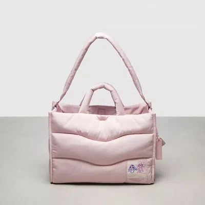 Coach Topia Loop Tote With Wavy Quilting In Whisper Pink