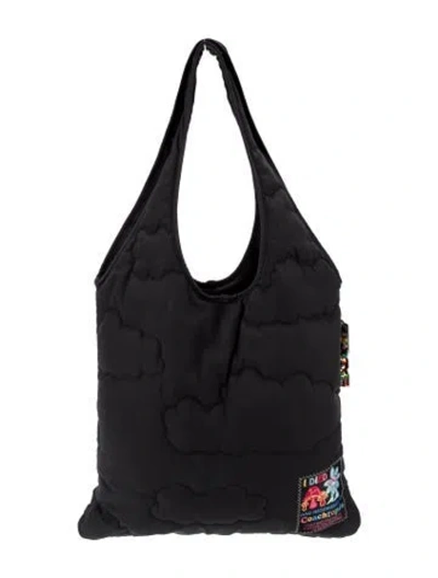 Pre-owned Coachtopia Nylon Shoulder Bag In Black