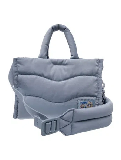 Pre-owned Coachtopia Nylon Top Handle Bag In Blue