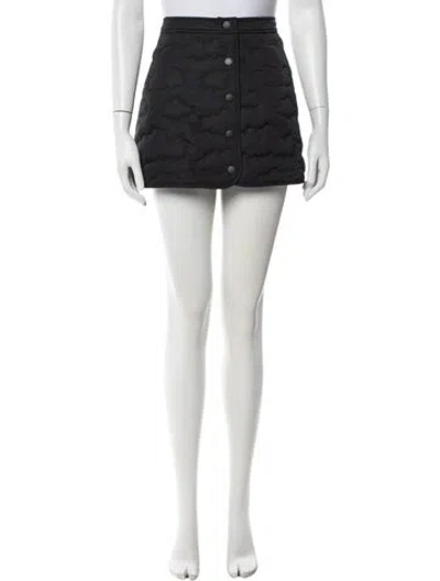 Pre-owned Coachtopia Patterned Mini Skirt In Black