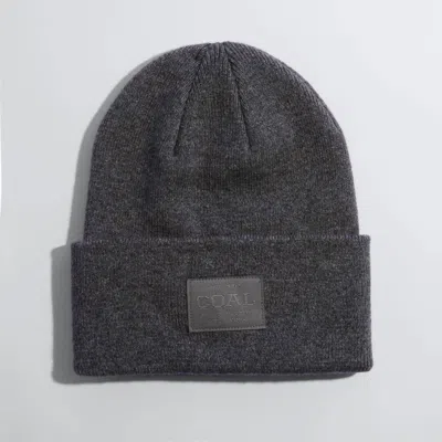 Coal Headwear Unisex The Uniform Cashmere Knit Cuff Beanie In Charcoal In Pink