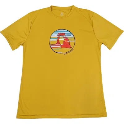 Coalatree Quick Dry Short-sleeve T-shirt In Yellow