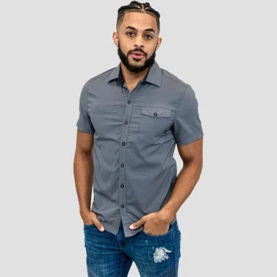 Coalatree Switchback Short-sleeve Shirt In Gray