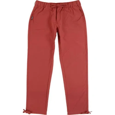 Coalatree Trailhead Slim Pant In Burgundy