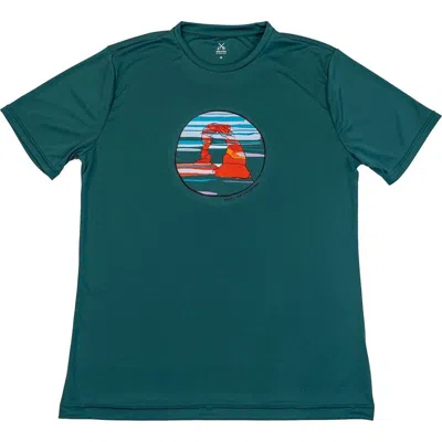 Coalatree Unisex Quick Dry Short-sleeve T-shirt In Green