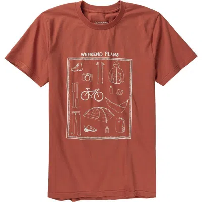 Coalatree Unisex Weekend Plans Cotton Short-sleeve T-shirt In Brown