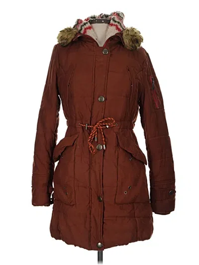 Pre-owned Coalition La Coat In Brown