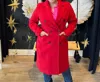 Coalition La Double Breasted Coat In Red