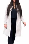 Coalition La Marilyn Double-breasted Coat In White In Pink