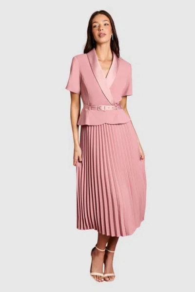 Coast 2 In 1 Pleated Skirt Dress In Pink
