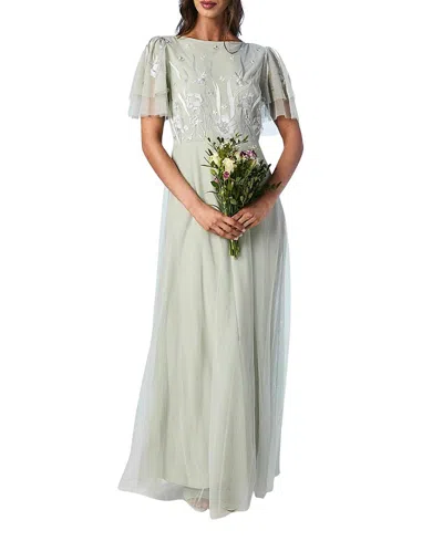 COAST ANGEL SLEEVE MAXI BRIDESMAIDS DRESS