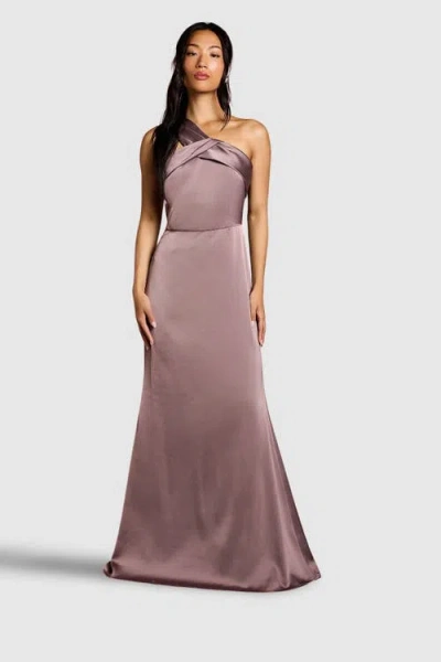 Coast Asymmetric Neck Maxi Dress In Purple