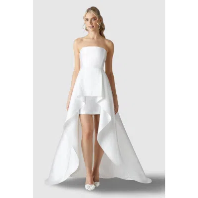Coast Bandeau Mini Wedding Dress In White