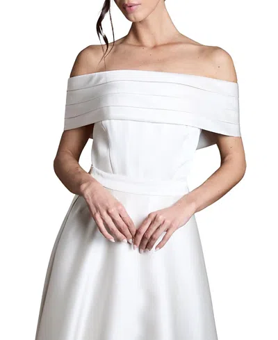 Coast Bandeau Neck Bridal Shrug Top In White