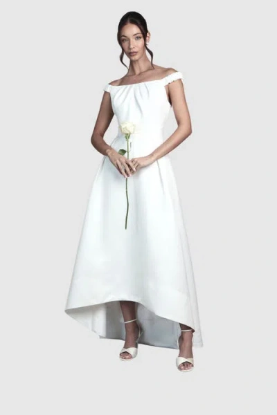 Coast Bardot A-line Maxi Dress In White