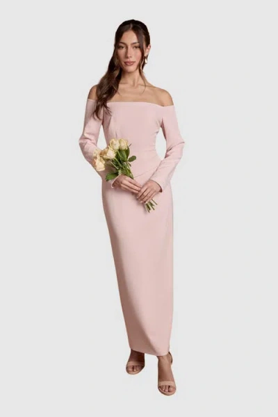 Coast Bardot Maxi Dress In Neutral