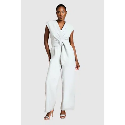 Coast Belted Wide-leg Jumpsuit In Green