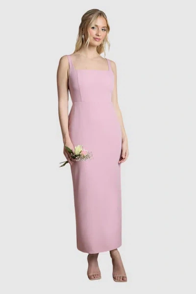 Coast Bow Back Square Neck Maxi Dress In Pink