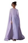 Coast Cape Sleeve Maxi Dress In Purple