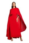 Coast Cape Sleeve Maxi Dress In Red