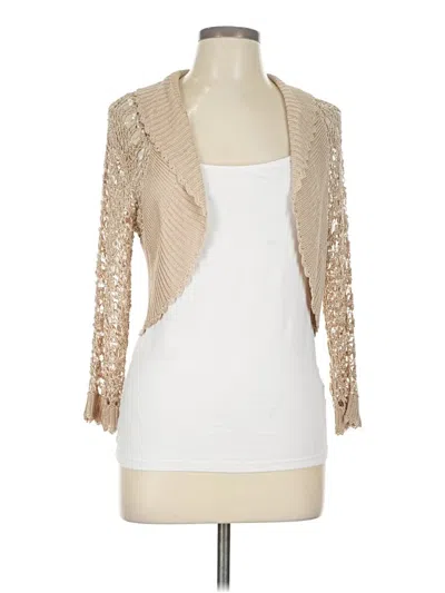 Pre-owned Coast Cardigan Sweater In Tan