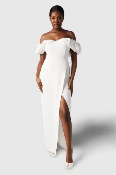 Coast Corset Sleeve Wedding Dress In White