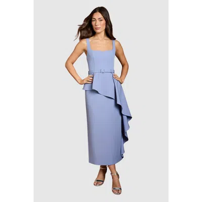 Coast Crepe Pencil Dress In Blue
