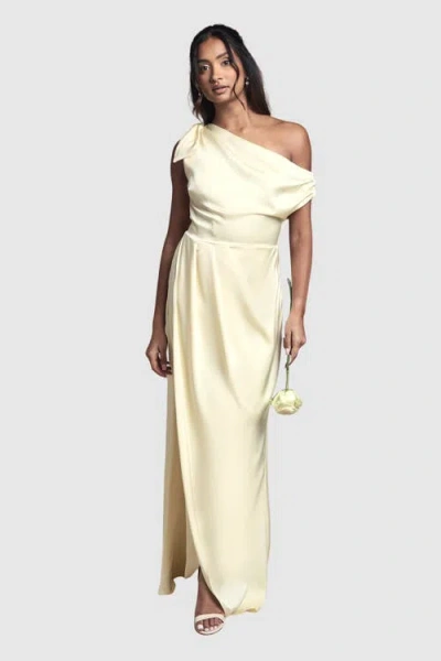 Coast Detail Bow Maxi Dress In Yellow