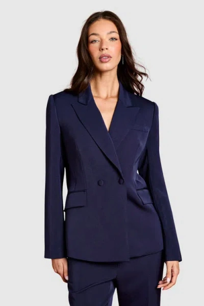 Coast Double Breasted Blazer In Blue