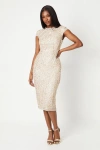 Coast Embellished Pencil Dress In White