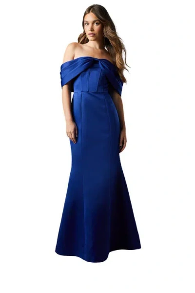 Coast Fishtail Maxi Occasion Dress In Blue