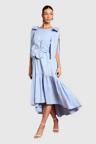 Coast Floral Corsage Fit Flare Dress In Blue