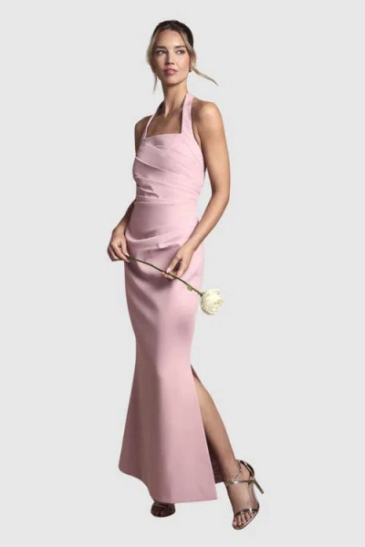 Coast Halter Neck Maxi Dress In Pink