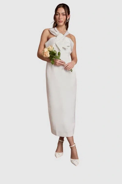Coast Halter Neck Wedding Dress In White