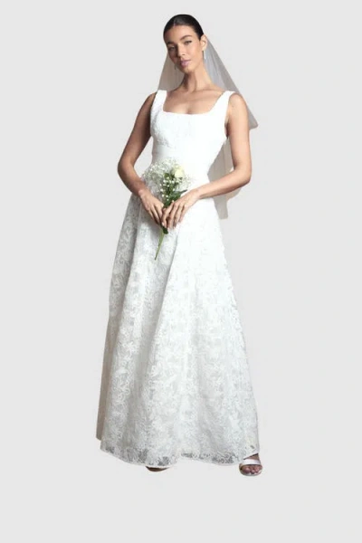 Coast Lace Wrap Maxi Dress In White