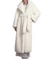 Coast Occasion Belted Longline Fur Coat In Multi