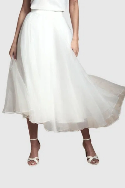 Coast Organza Skirt In White