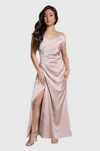 Coast Petite Bardot Maxi Dress In Pink
