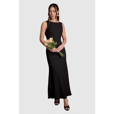 Coast Petite Cowl Back Maxi Dress In Black