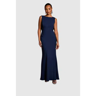 Coast Petite Cowl Back Maxi Dress In Blue
